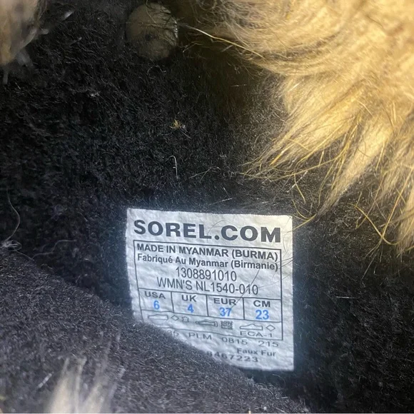 Sorel Women’s Joan Of Arctic Waterproof Winter Fur Boots - Black - Picture 2 of 7